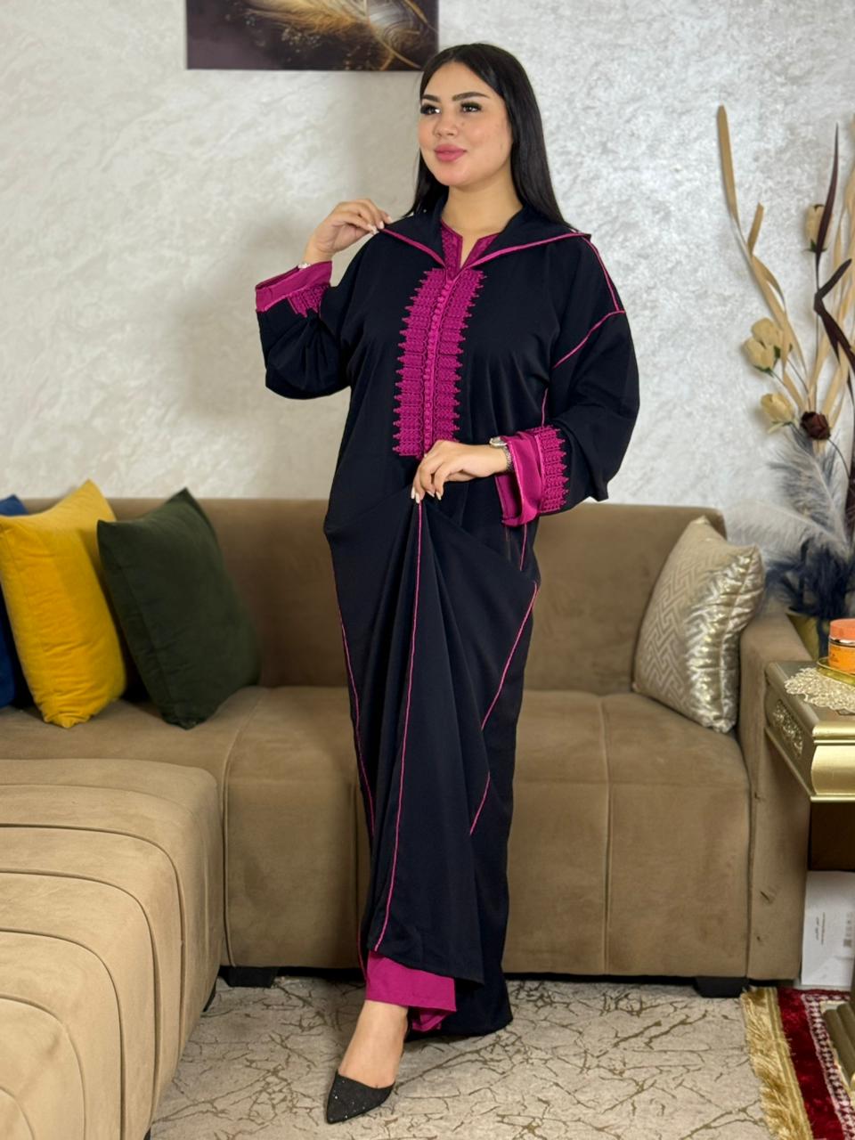 Élégante Jlaba avec Caftan Assorti