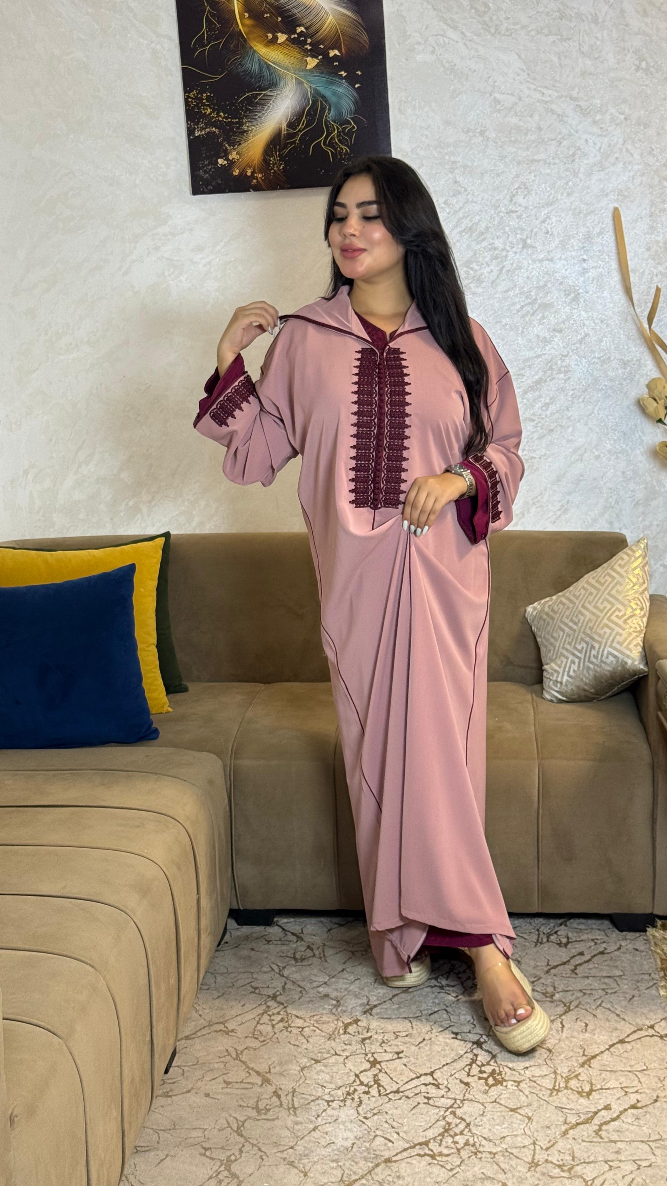 Élégante Jlaba avec Caftan Assorti