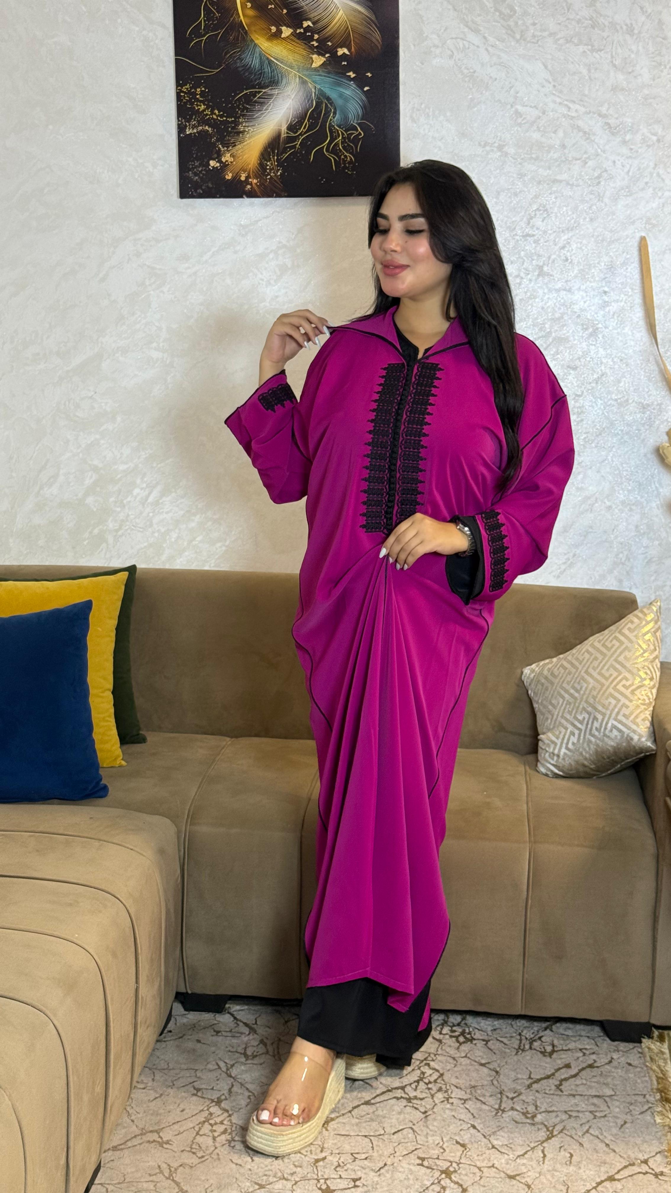 Élégante Jlaba avec Caftan Assorti